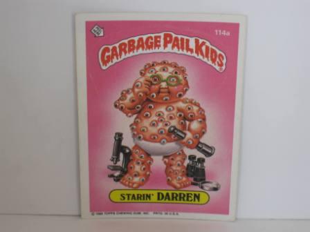 114a Starin DARREN [w C, Err] 1986 Topps Garbage Pail Kids Card